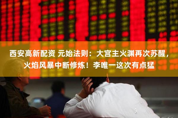 西安高新配资 元始法则：大宫主火渊再次苏醒，火焰风暴中断修炼！李唯一这次有点猛