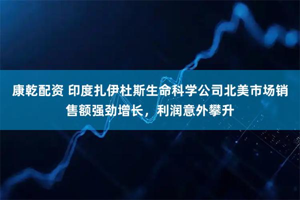 康乾配资 印度扎伊杜斯生命科学公司北美市场销售额强劲增长，利润意外攀升